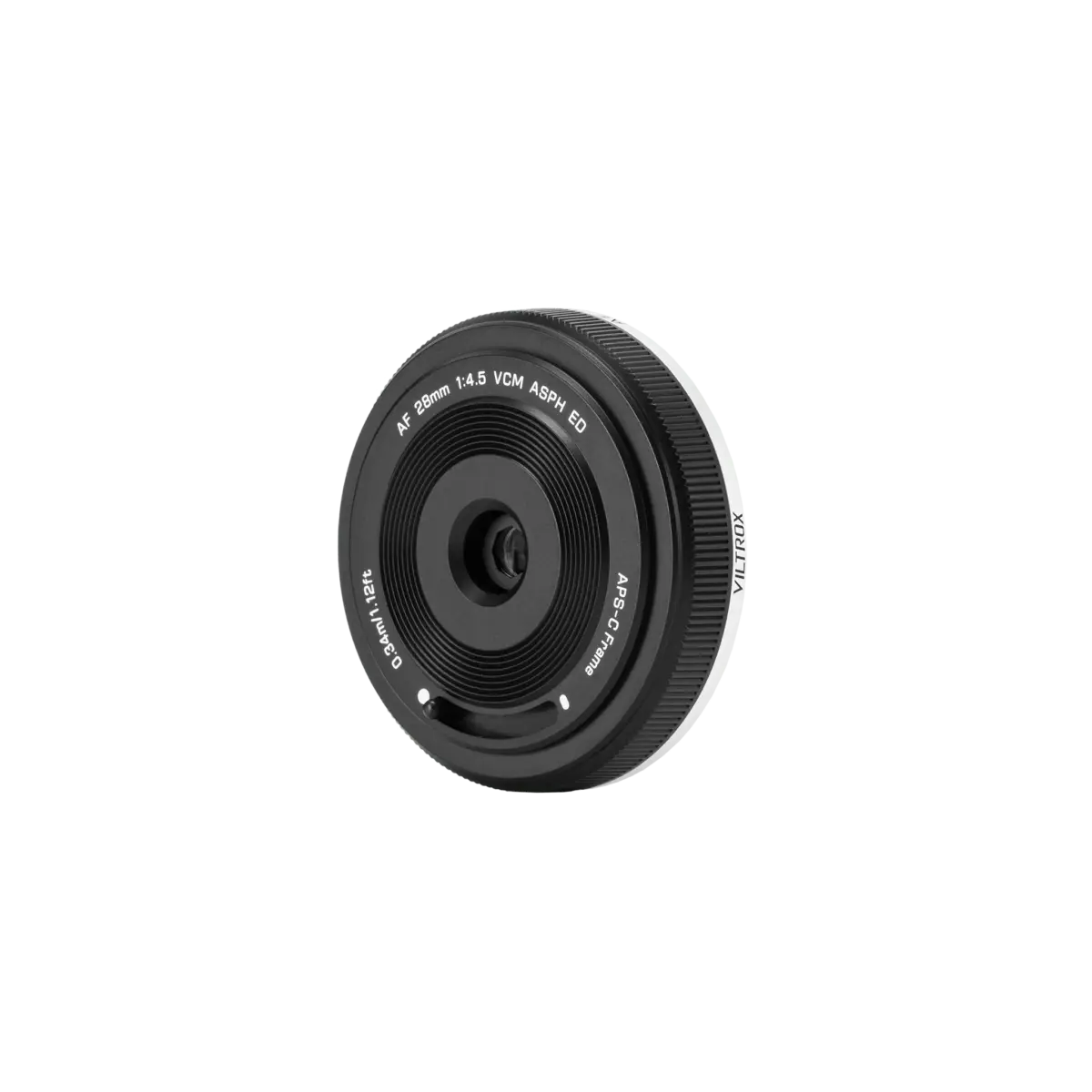 28mm F4.5 XF Lens front details