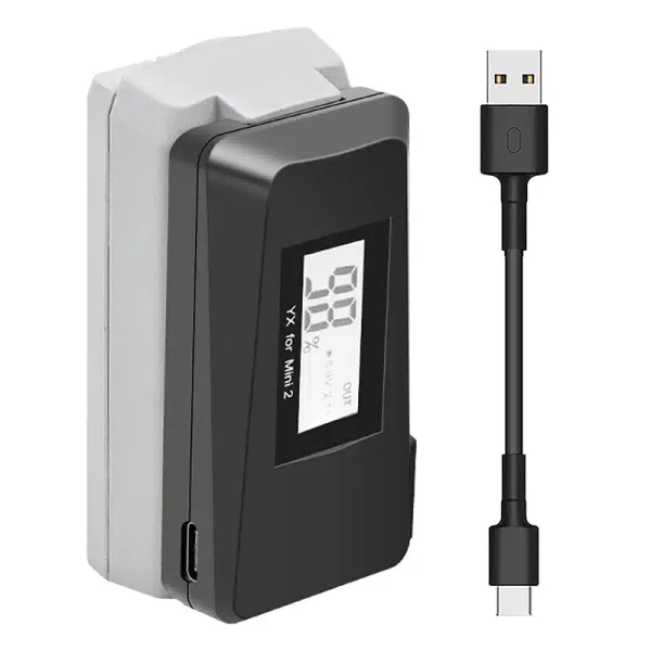 Cargador rápido USB LED para batería DJI Mavic Mini 2