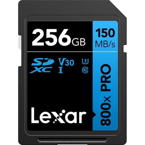 Lexar tarjeta de memoria de alto rendimiento 800x PRO UHS-I SDXC (serie AZUL)<span> - </span>800X Pro-256GB
