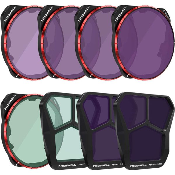Freewell filtros para DJI Mavic ND/PL, ND, UV, CPL (8-Pack) para Mavic 3 Pro/Mavic 3 Pro Cine