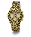 Reloj multifunción GUESS para mujer con diseño de leopardo