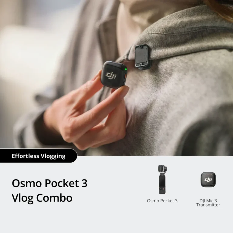 Kit de vlog Osmo Pocket 3 (transmisor DJI Mic 3)